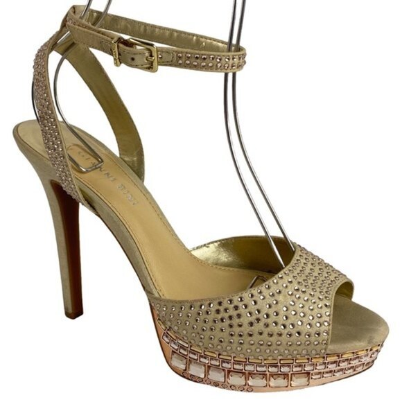 Gianni Bini Peep Toe Stiletto Heels Women's Size 10 - Picture 1 of 9